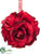 Rose Kissing Ball - Burgundy - Pack of 12