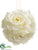 Rose Kissing Ball - Cream - Pack of 12