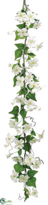 Silk Plants Direct Dogwood Garland - White - Pack of 2