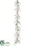 Silk Plants Direct Dogwood Garland - White - Pack of 2