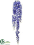 Silk Plants Direct Wisteria Garland - Purple Cream - Pack of 6