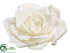 Silk Plants Direct Rose Hanging Flower Head - Cream White - Pack of 1