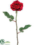 Silk Plants Direct Rose Spray - Red - Pack of 12