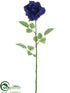 Silk Plants Direct Rose Spray - Blue - Pack of 12