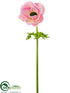 Silk Plants Direct Anemone Spray - Pink - Pack of 12