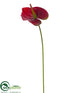 Silk Plants Direct Anthurium Spray - Red - Pack of 12