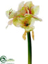 Silk Plants Direct Amaryllis Spray - Green Pink - Pack of 6