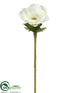 Silk Plants Direct Anemone Spray - White - Pack of 12