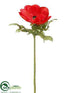 Silk Plants Direct Anemone Spray - Tomato - Pack of 12