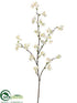 Silk Plants Direct Quince Blossom Spray - Cream - Pack of 12