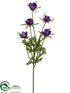 Silk Plants Direct Buttercup Spray - Purple - Pack of 24