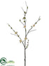 Silk Plants Direct Cherry Blossom Spray - White - Pack of 12