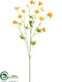 Silk Plants Direct Buttercup Spray - Peach - Pack of 12