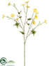 Silk Plants Direct Buttercup Spray - Yellow - Pack of 12