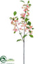 Silk Plants Direct Apple Blossom Spray - Pink - Pack of 6