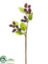 Silk Plants Direct Raspberry Spray - Burgundy Plum - Pack of 24