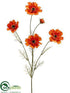 Silk Plants Direct Cosmos Spray - Orange - Pack of 12