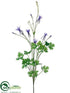 Silk Plants Direct Columbine Spray - Purple Lavender - Pack of 6