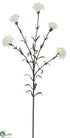 Silk Plants Direct Carnation Spray - Cream - Pack of 12