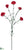 Carnation Spray - Crimson - Pack of 12