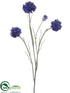 Silk Plants Direct Cornflower Spray - Blue - Pack of 12