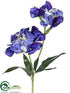 Silk Plants Direct Candytuft Spray - Blue Helio - Pack of 12