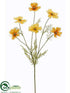 Silk Plants Direct Cosmos Spray - Yellow - Pack of 12