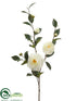 Silk Plants Direct Camellia Spray - White - Pack of 6