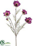 Silk Plants Direct Cosmos Spray - Purple Dark - Pack of 12