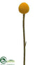 Silk Plants Direct Billy Buttons Spray - Yellow - Pack of 12