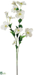 Silk Plants Direct Dogwood Spray - Cream - Pack of 6