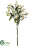 Silk Plants Direct Daisy Bundle - White - Pack of 12