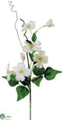 Silk Plants Direct Dogwood Spray - White - Pack of 6