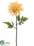 Silk Plants Direct Dahlia Spray - Beige - Pack of 12