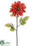 Silk Plants Direct Dahlia Spray - Rust - Pack of 12