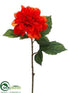 Silk Plants Direct Dahlia Spray - Flame - Pack of 12