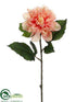 Silk Plants Direct Dahlia Spray - Salmon - Pack of 12