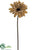 Leopard Print Gerbera Daisy Spray - Yellow Brown - Pack of 12