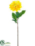 Silk Plants Direct Dahlia Spray - Yellow - Pack of 12