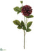 Silk Plants Direct Dahlia Spray - Burgundy - Pack of 12