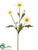 Silk Plants Direct Daisy Spray - White - Pack of 12