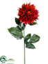 Silk Plants Direct Dahlia Spray - Brick - Pack of 12