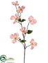 Silk Plants Direct Dogwood Spray - Rose Cream - Pack of 12