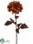 Tiger Print Dahlia Spray - Orange Brown - Pack of 12