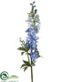 Silk Plants Direct Delphinium Spray - Blue Delphinium - Pack of 12