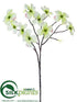 Silk Plants Direct Dogwood Spray - Green Cream - Pack of 24