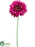 Silk Plants Direct Gerbera Daisy Spray - Rubrum - Pack of 12