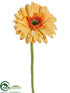 Silk Plants Direct Gerbera Daisy Spray - Yellow - Pack of 12