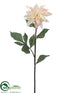 Silk Plants Direct Dahlia Spray - Peach Cream - Pack of 12