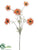 Prairie Daisy Spray - Orange - Pack of 12